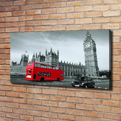 Tableau photo sur toile Londres en bus