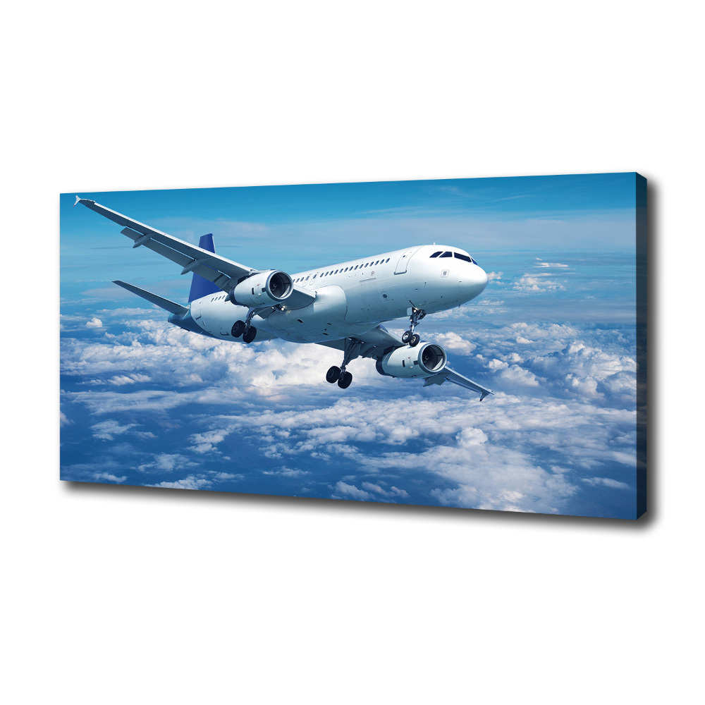 Tableau photo sur toile Avion dans les nuages