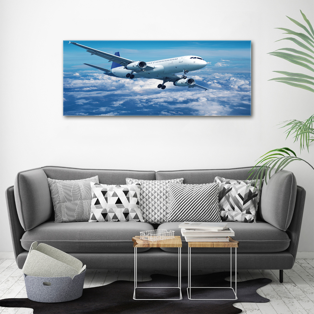 Tableau photo sur toile Avion dans les nuages