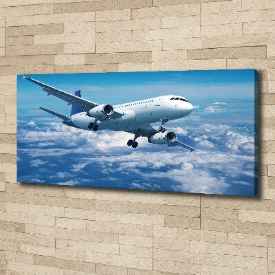 Tableau photo sur toile Avion dans les nuages