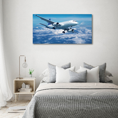 Tableau photo sur toile Avion dans les nuages