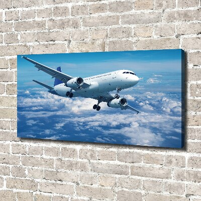 Tableau photo sur toile Avion dans les nuages