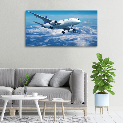 Tableau photo sur toile Avion dans les nuages