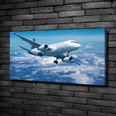 Tableau photo sur toile Avion dans les nuages