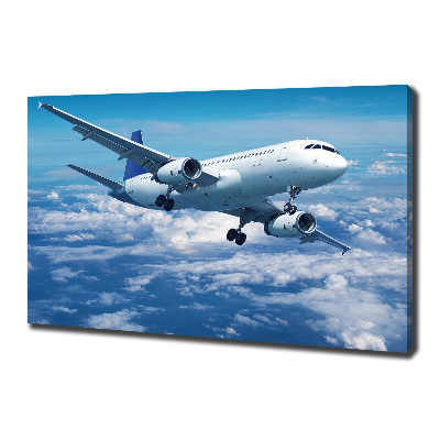 Tableau photo sur toile Avion dans les nuages