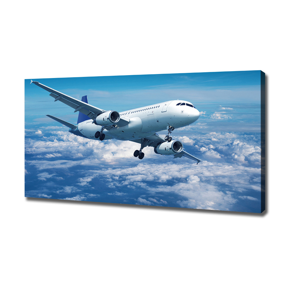 Tableau photo sur toile Avion dans les nuages