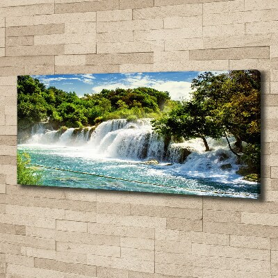 Tableau toile imprimée Chute d'eau de Krka