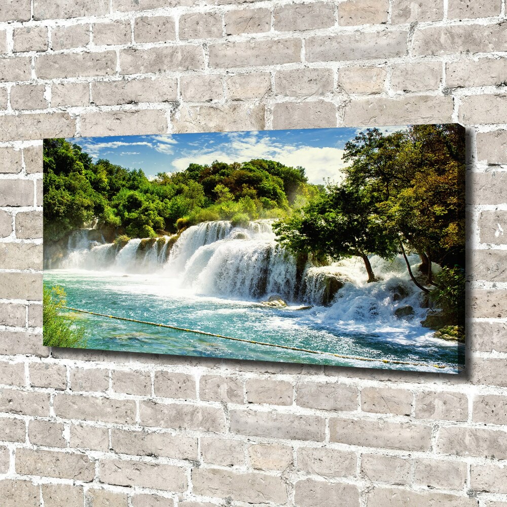 Tableau toile imprimée Chute d'eau de Krka