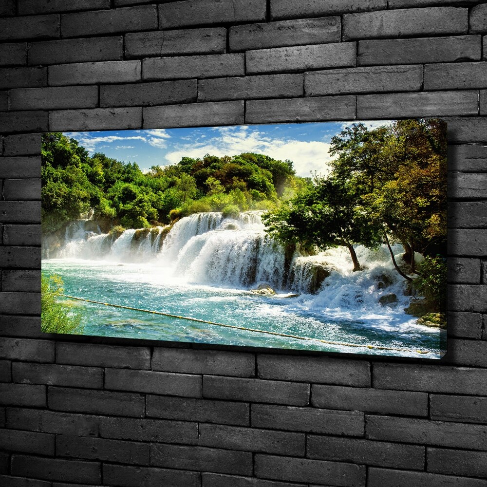 Tableau toile imprimée Chute d'eau de Krka