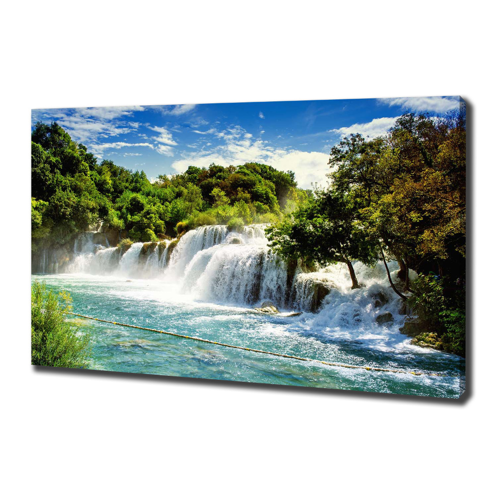 Tableau toile imprimée Chute d'eau de Krka