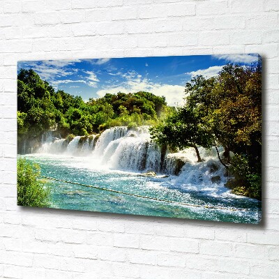 Tableau toile imprimée Chute d'eau de Krka