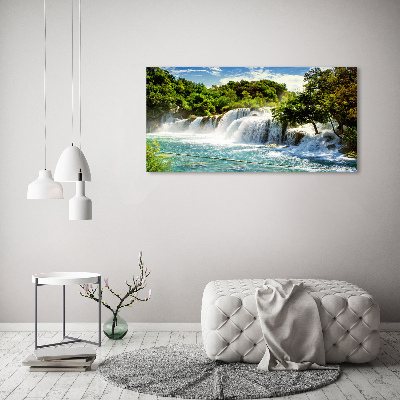 Tableau toile imprimée Chute d'eau de Krka