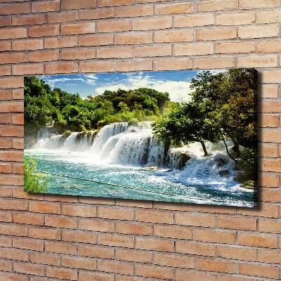 Tableau toile imprimée Chute d'eau de Krka