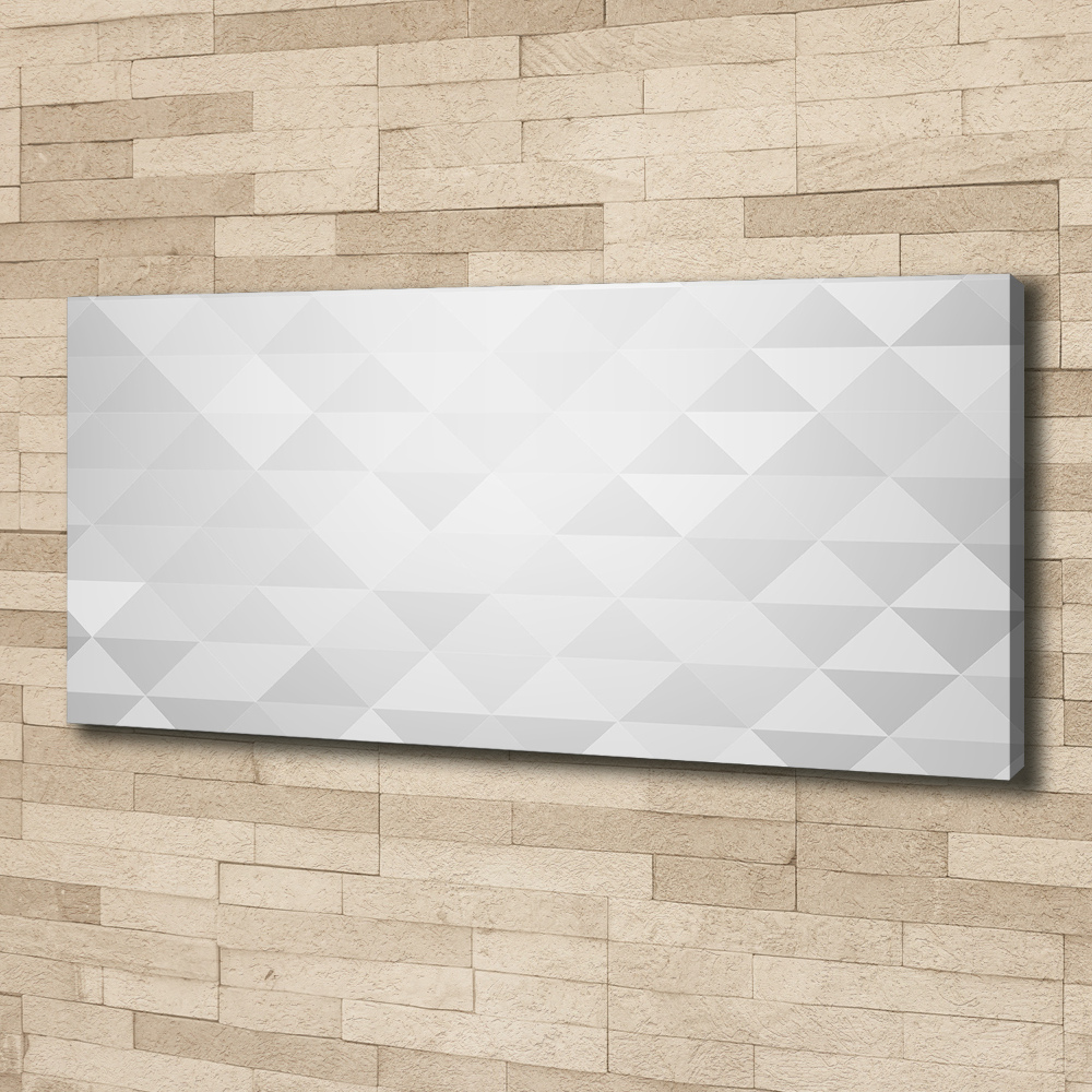 Tableau mural sur toile Triangles blancs