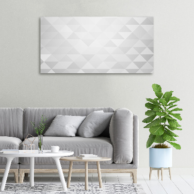 Tableau mural sur toile Triangles blancs