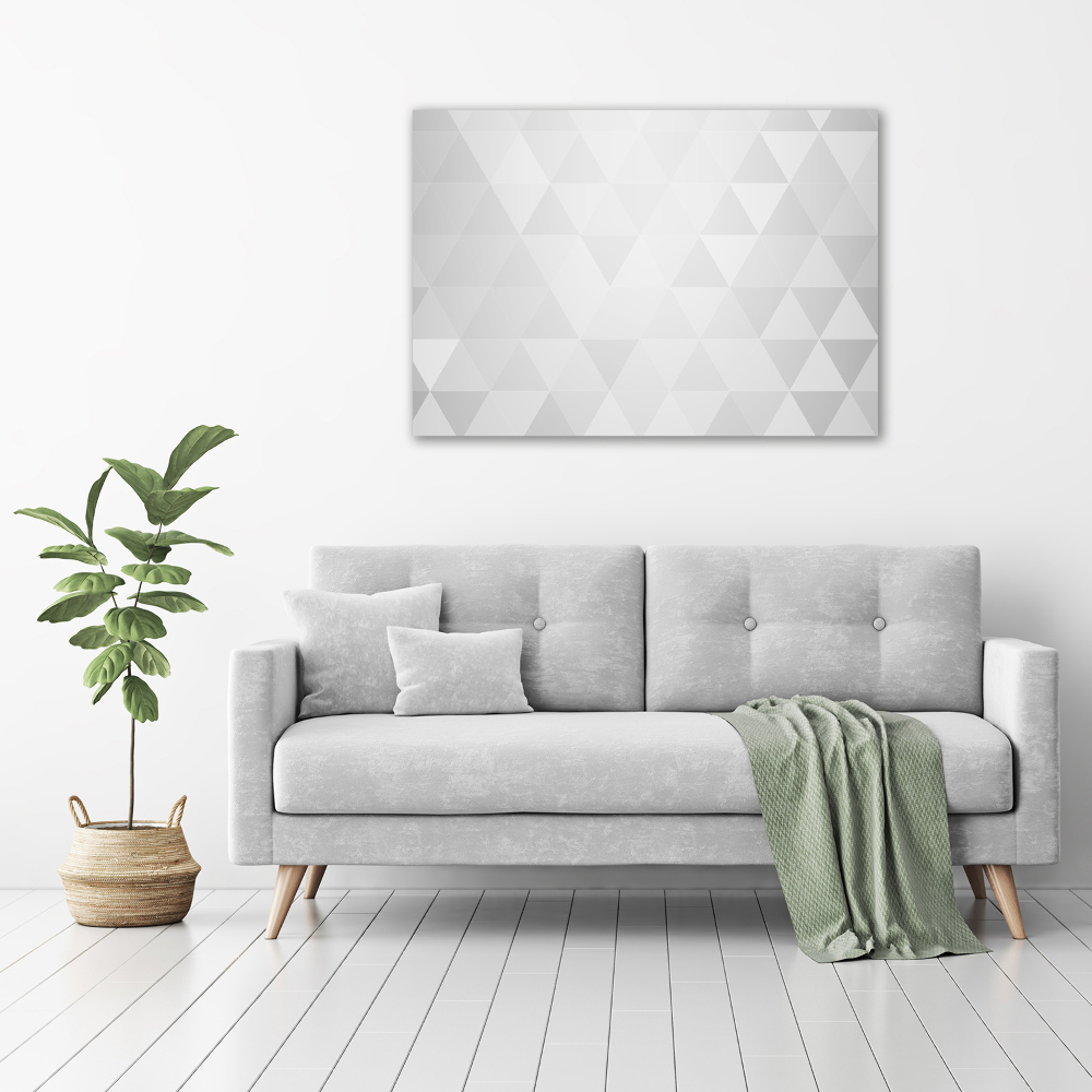 Tableau mural sur toile Triangles blancs