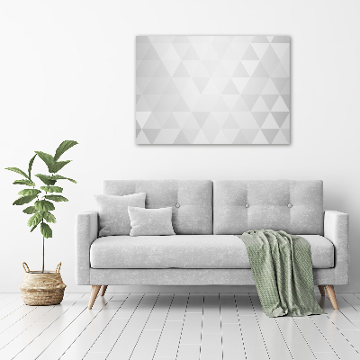 Tableau mural sur toile Triangles blancs