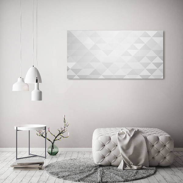 Tableau mural sur toile Triangles blancs