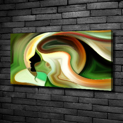 Tableau photo sur toile Profil abstrait d'une femme