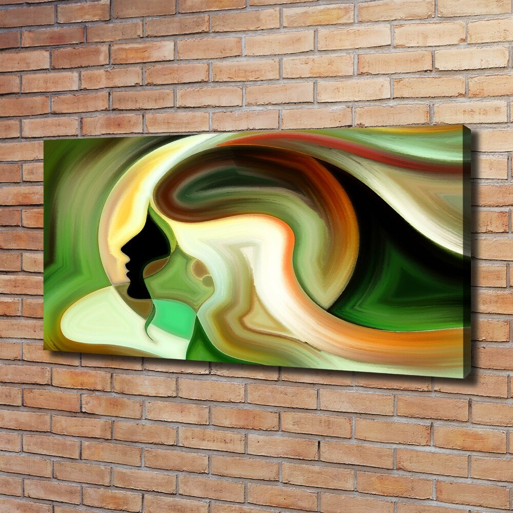 Tableau photo sur toile Profil abstrait d'une femme