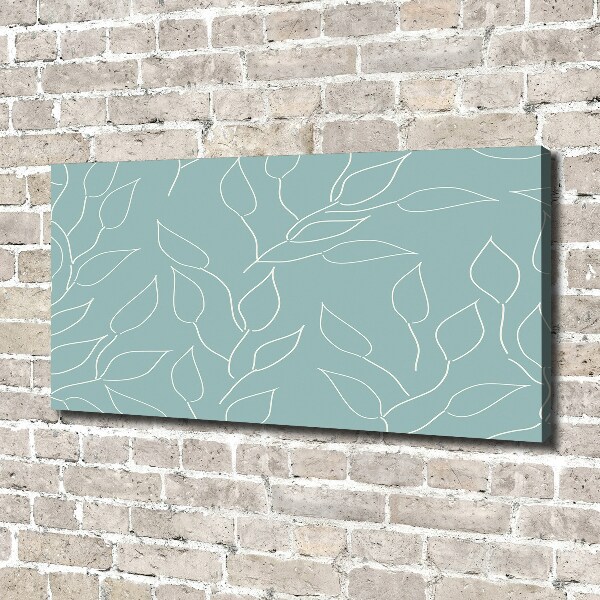Tableau toile imprimée Motif de feuilles