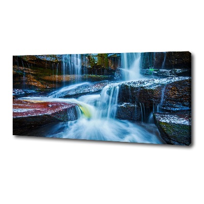 Tableau photo sur toile Chute d'eau tropicale