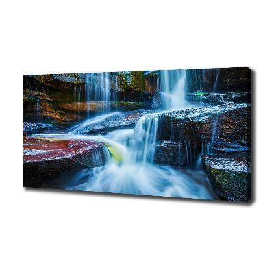 Tableau photo sur toile Chute d'eau tropicale