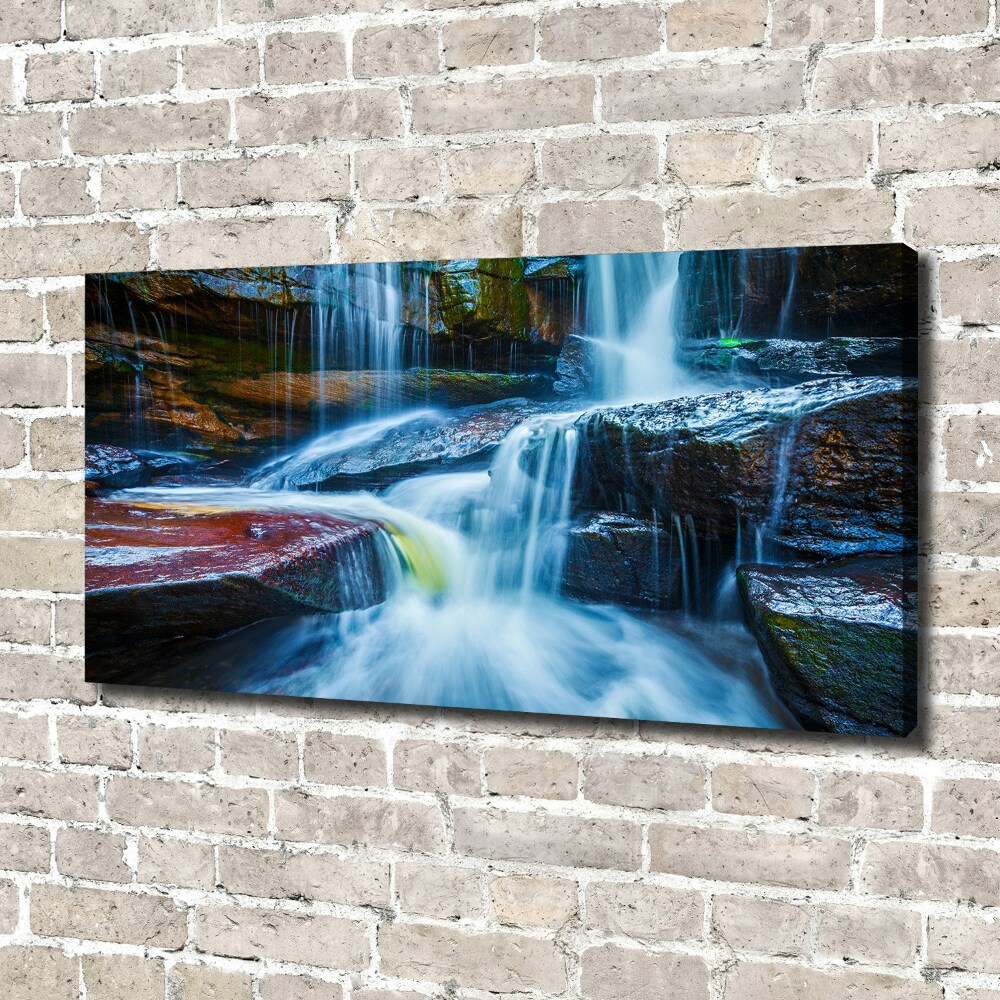 Tableau photo sur toile Chute d'eau tropicale