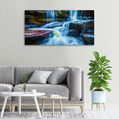 Tableau photo sur toile Chute d'eau tropicale