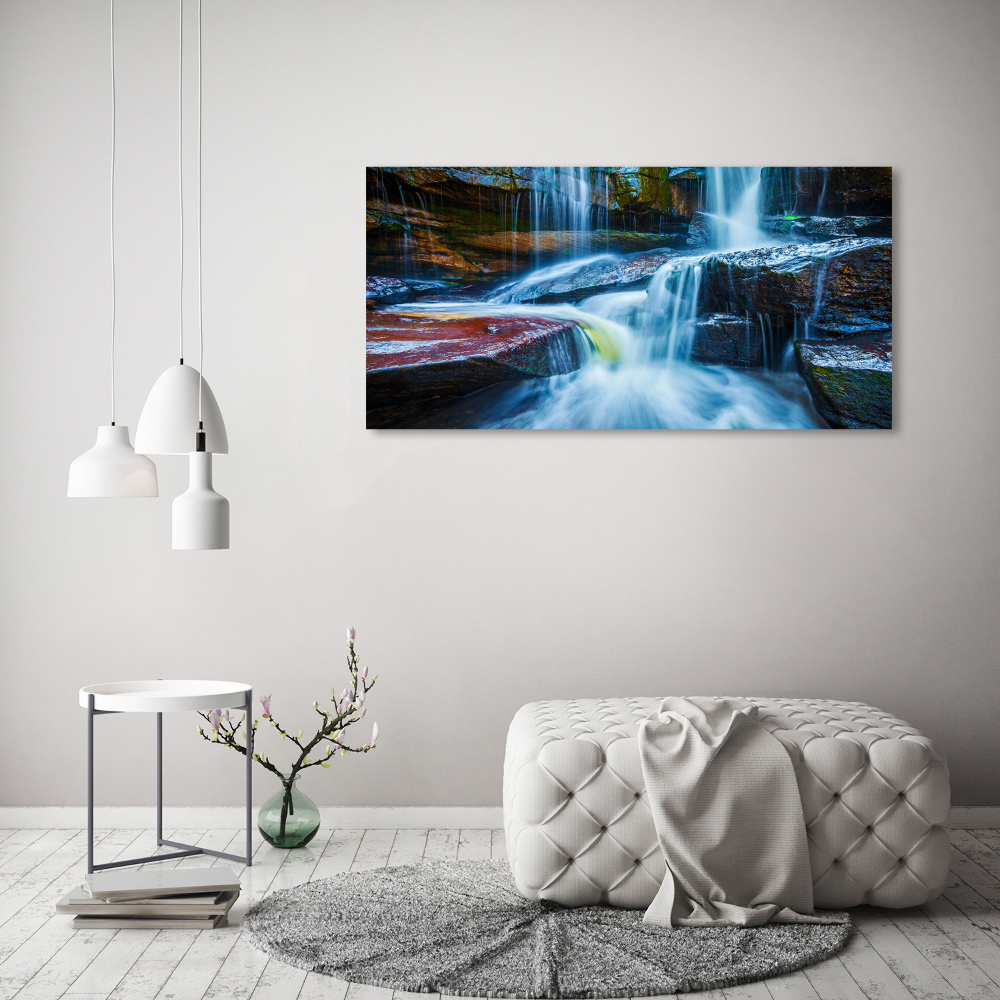 Tableau photo sur toile Chute d'eau tropicale