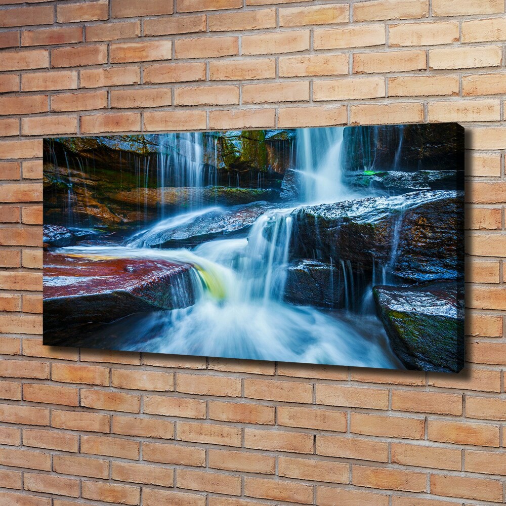 Tableau photo sur toile Chute d'eau tropicale