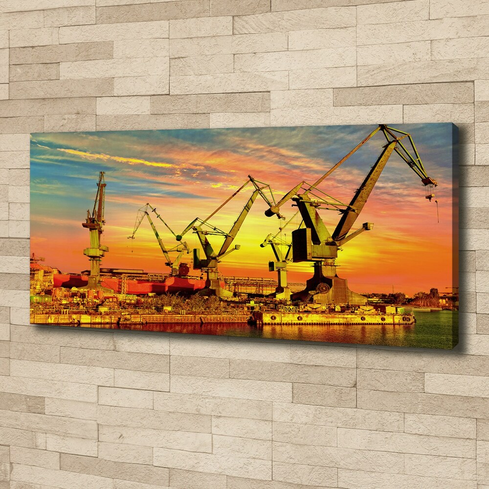 Tableau sur toile Chantier naval de Gdansk