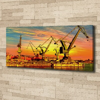 Tableau sur toile Chantier naval de Gdansk