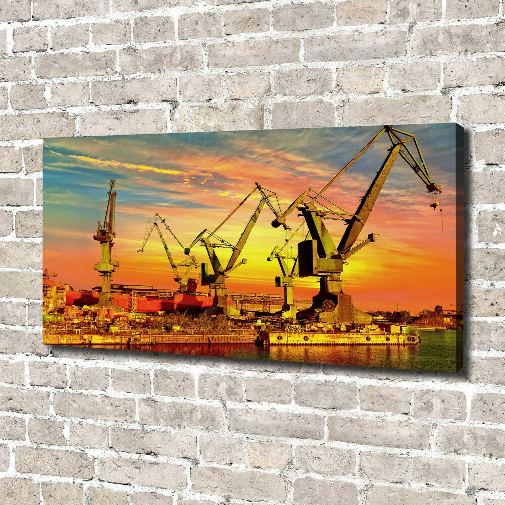 Tableau sur toile Chantier naval de Gdansk