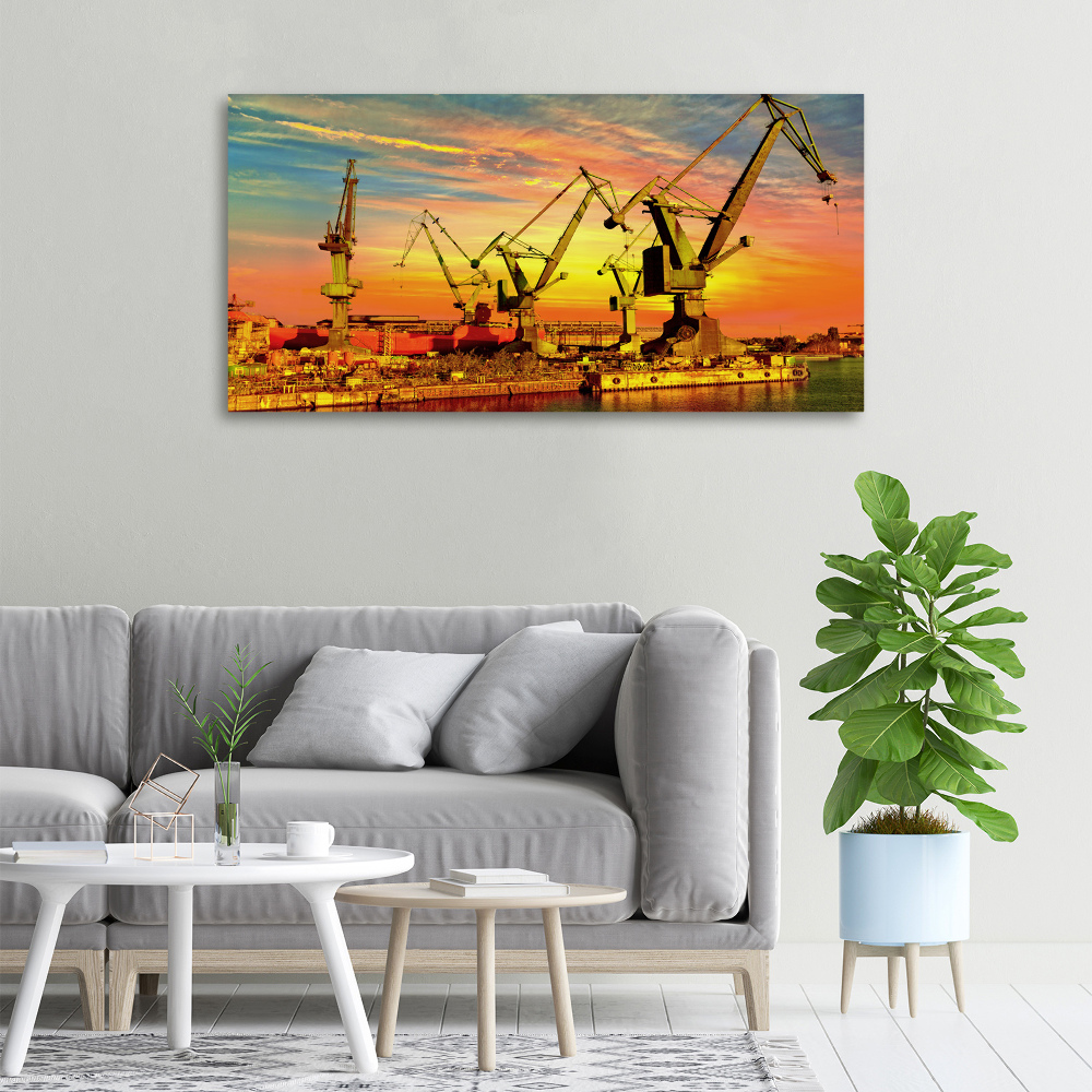 Tableau sur toile Chantier naval de Gdansk