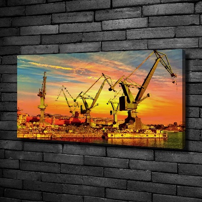 Tableau sur toile Chantier naval de Gdansk