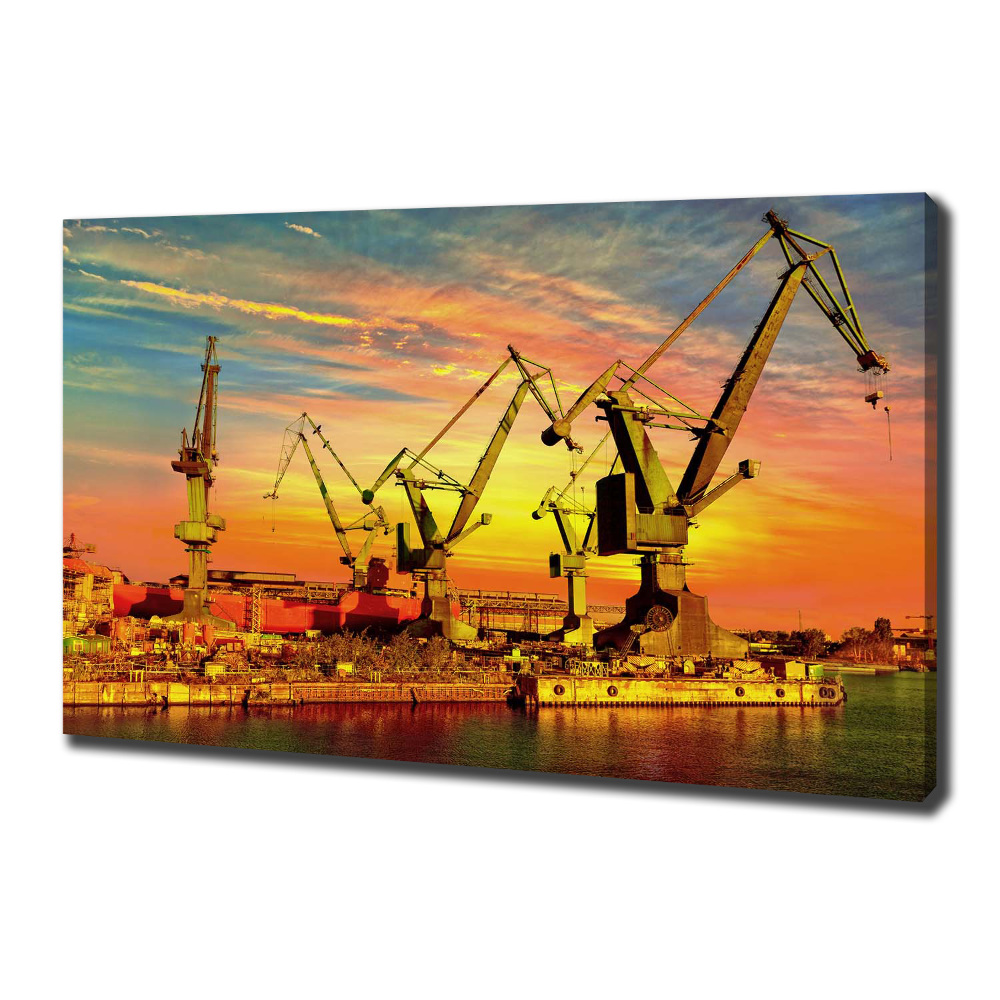 Tableau sur toile Chantier naval de Gdansk