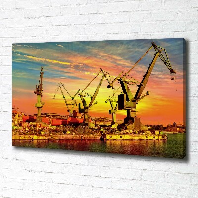 Tableau sur toile Chantier naval de Gdansk