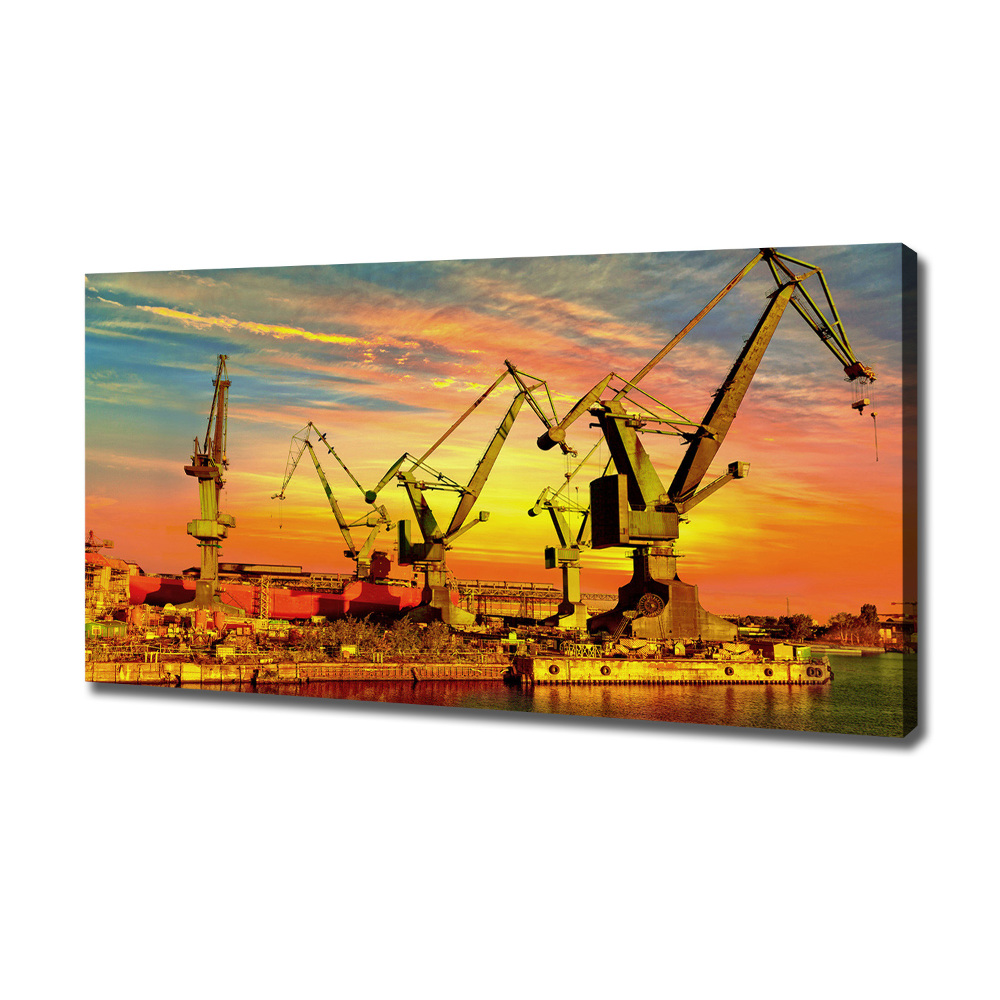 Tableau sur toile Chantier naval de Gdansk