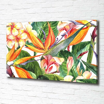 Tableau mural sur toile Fleurs tropicales