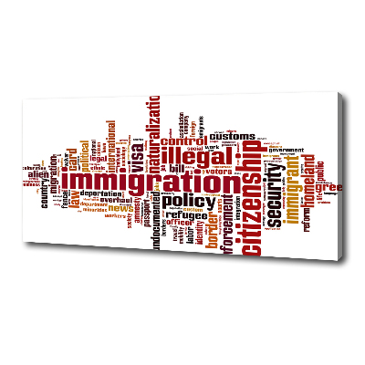 Tableau mural sur toile Immigration