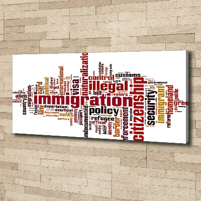 Tableau mural sur toile Immigration