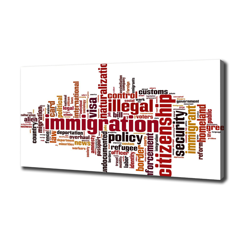 Tableau mural sur toile Immigration