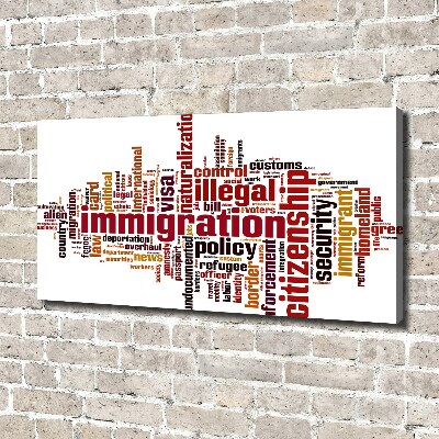 Tableau mural sur toile Immigration