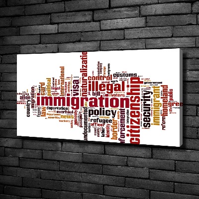 Tableau mural sur toile Immigration