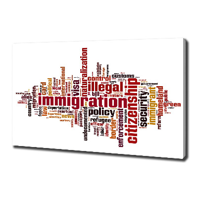 Tableau mural sur toile Immigration