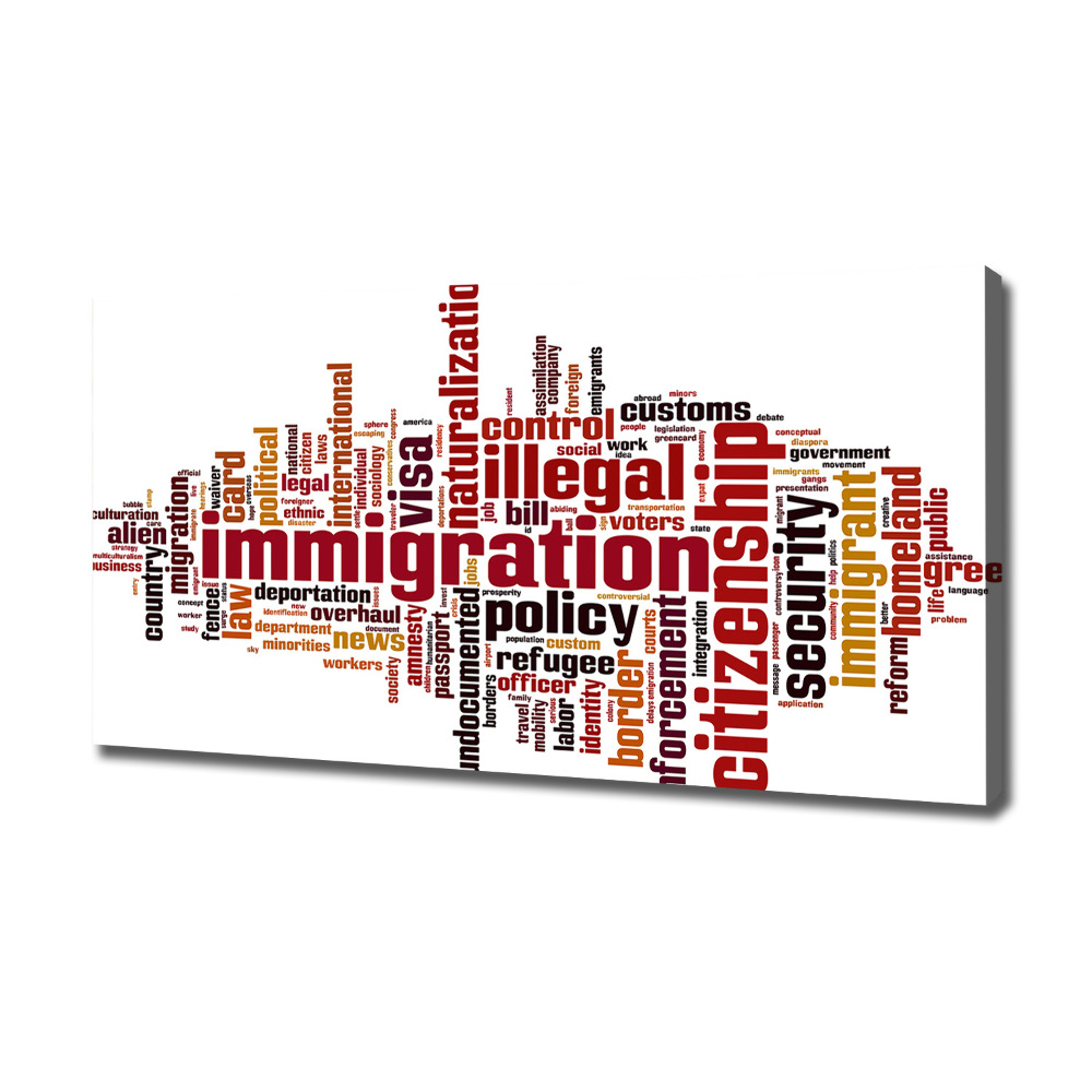 Tableau mural sur toile Immigration