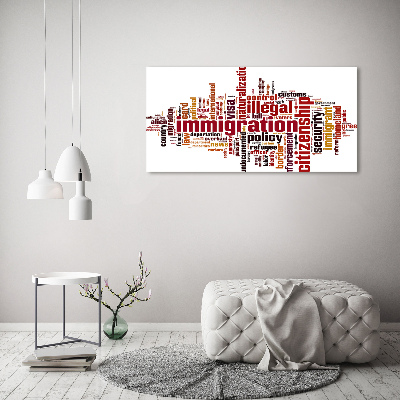 Tableau mural sur toile Immigration