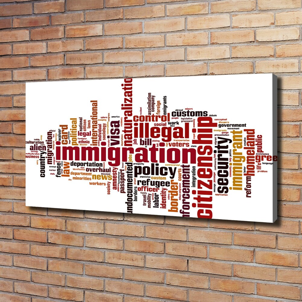 Tableau mural sur toile Immigration