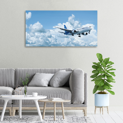 Tableau toile imprimée Avion dans le ciel